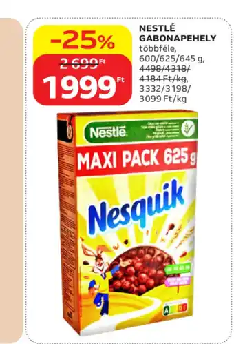 Auchan Nestlé gabonapehely ajánlat
