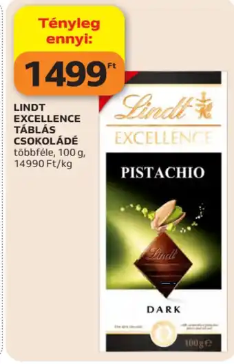 Auchan Lindt excellence táblás csokoládé ajánlat