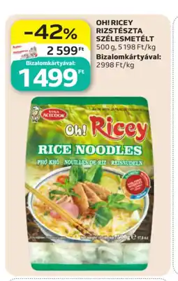 Auchan Oh! Ricey rizstészta szélesmetélt ajánlat