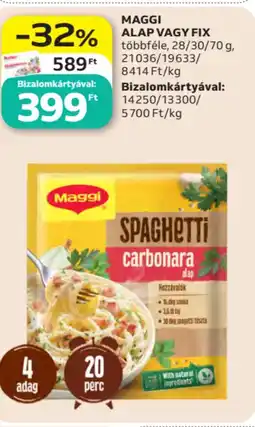 Auchan Maggi alap vagy fix ajánlat