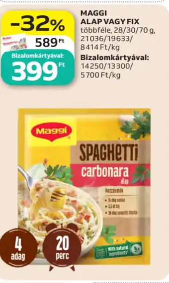 Auchan Maggi alap vagy fix ajánlat
