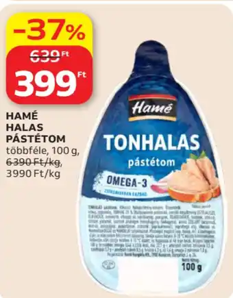 Auchan Hamé halas pástétom ajánlat