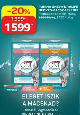 Auchan Purina one hydralife nedves macskaeledel ajánlat