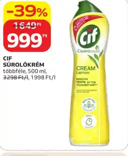 Auchan Cif súrolókrém ajánlat
