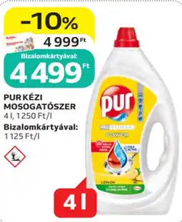 Auchan Pur kézi mosogatószer ajánlat