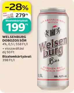 Auchan Welsenburg dobozos sör ajánlat