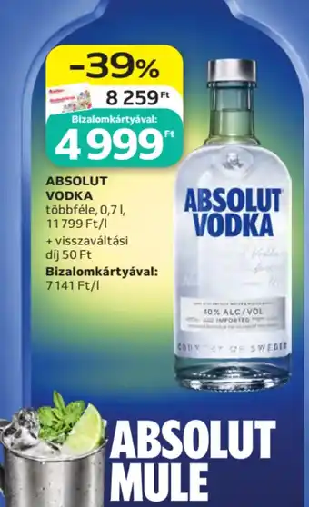 Auchan Absolut vodka ajánlat