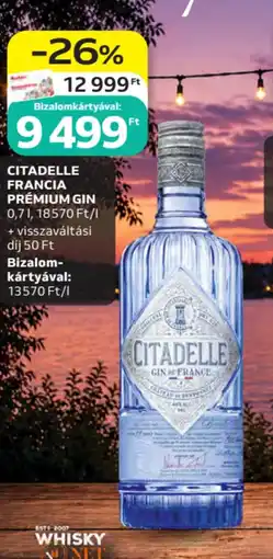 Auchan Citadelle francia prémium gin ajánlat