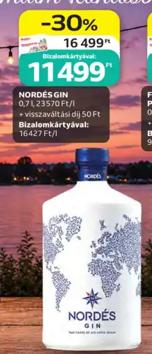 Auchan Nordés gin ajánlat