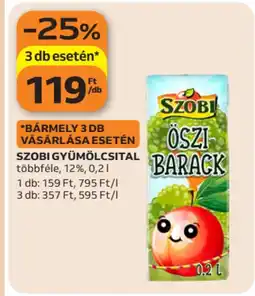 Auchan Szobi gyümölcsital ajánlat