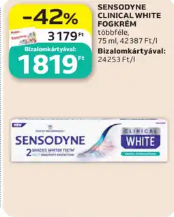 Auchan Sensodyne clinical white fogkrém ajánlat