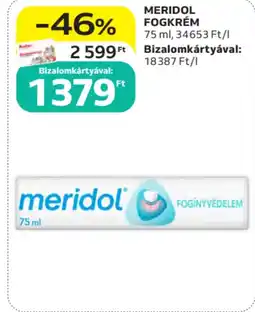 Auchan Meridol fogkrém ajánlat