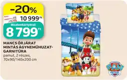 Auchan Mancs őrjárat mintás ágyneműhuzat-garnitúra ajánlat