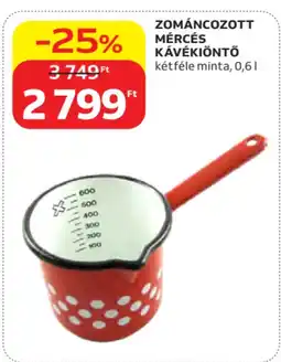 Auchan Zománcozott mércés kávékiöntő ajánlat