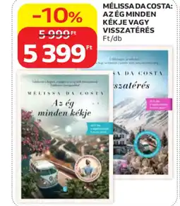 Auchan Mélissa da costa: az ég minden kékje vagy visszatérés ajánlat