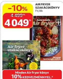 Auchan Air fryer szakácskönyv ajánlat