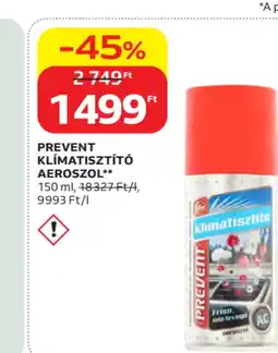 Auchan Prevent klímatisztító aeroszol ajánlat