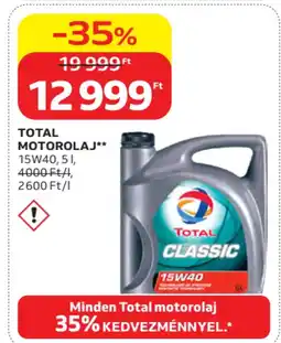 Auchan Total motorolaj ajánlat
