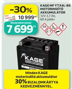 Auchan Kage mf YTX4L-BS motorindító akkumulátor ajánlat