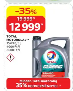 Auchan Total motorolaj ajánlat