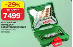 Auchan Bosch x-line fúrószár- és csavarbitkészlet ajánlat