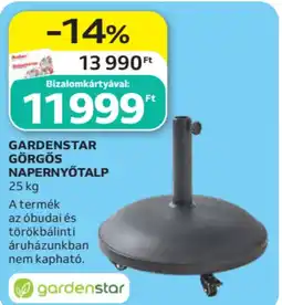 Auchan Gardenstar görgős napernyőtalp ajánlat