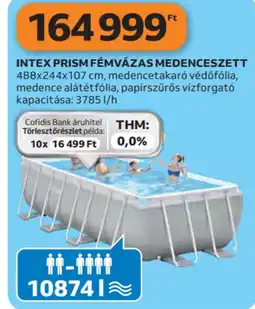 Auchan Intex prism fémvázas medenceszett ajánlat