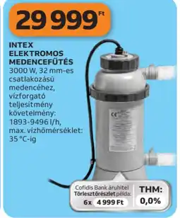 Auchan Intex elektromos medencefűtés ajánlat