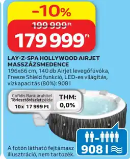 Auchan Lay-Z-Spa hollywood airjet masszázsmedence ajánlat