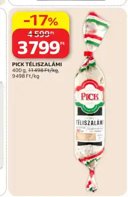Auchan PICK TÉLISZALÁMI ajánlat