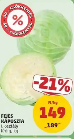 PENNY Fejes káposzta ajánlat