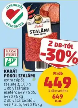 PENNY Karát pokol szalámi ajánlat