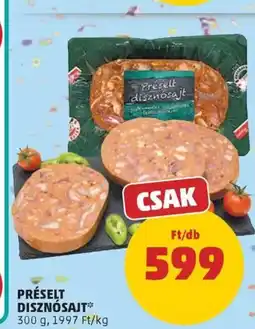 PENNY Préselt disznósajt ajánlat