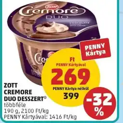 PENNY Zott cremore duo desszert ajánlat