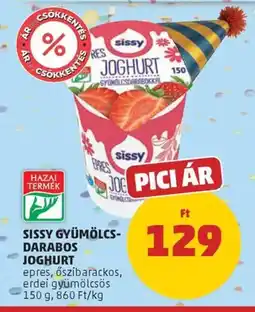 PENNY Sissy gyümölcsdarabos joghurt ajánlat