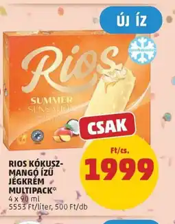 PENNY Rios kókusz-mangó ízű jégkrém multipack ajánlat