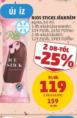 PENNY Rios sticks jégkrém ajánlat