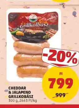 PENNY Privát Hús Cheddar & Jalapeno grillkolbász ajánlat