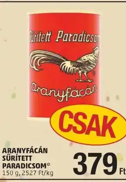 PENNY Aranyfácán sűrített paradicsom ajánlat