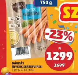 PENNY Dárdás ínyenc sertésvirsli ajánlat