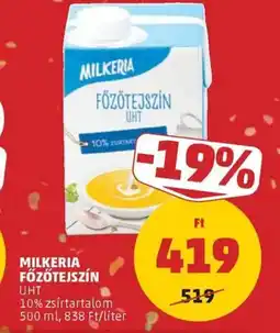 PENNY Milkeria főzőtejszín ajánlat