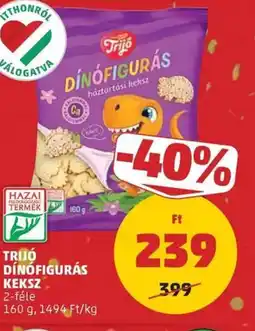 PENNY Trijó dínófigurás keksz ajánlat