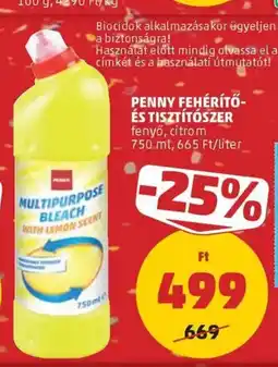 PENNY Penny fehérítő- és tisztítószer ajánlat