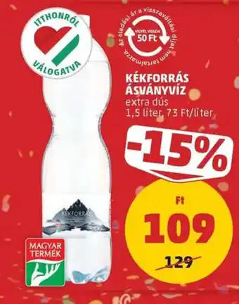 PENNY Kékforrás ásványvíz ajánlat