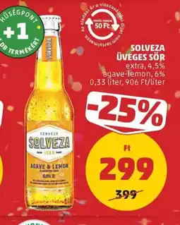 PENNY Solveza üveges sör ajánlat