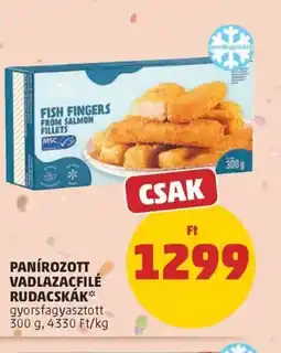 PENNY Panírozott vadlazacfilé rudacskák ajánlat