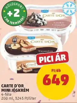 PENNY Carte dor mini jégkrém ajánlat