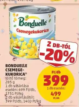 PENNY Bonduelle csemegekukorica ajánlat
