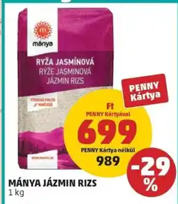 PENNY Mánya jázmin rizs ajánlat