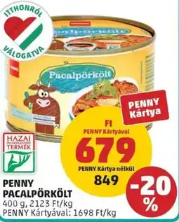PENNY Penny pacalpörkölt ajánlat